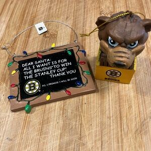 Boston Bruins Holiday Decor Set